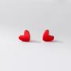Pendientes Nalan S925 de plata esterlina, dulces, lindos, pequeños, frescos, sencillos, con un gran sentido del amor rojo, M06182