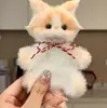 Juguete retorcido terminado gatito lindo material de felpa terminado a mano colgante de bolsa de regalo para niñas