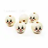 Cuentas de Madera Impresas de 30 mm, Cuentas de Madera con Cara Sonriente, Cabezas de Muñeca con Cuentas para Niños Accesorios DIY, Cuentas de Madera con Cara Sonriente de Payaso