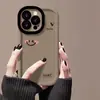 Funda Rosa de Cara Sonriente para Teléfono Adecuada para Apple 17/16Pro Nicho Anticaídas Iphone15/14P Simple y de Alta Gama