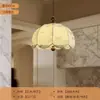 Lustre vintage Nanyang estilo francês, luminária redonda para quarto, luminária de tecido estampada criativa estilo retrô americano para escritório e sala de estar