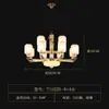 Nuevo Candelabro de Sala de Estar Todo Cobre Estilo Chino, Nuevo Modelo de Iluminación Zhongshan para Vestíbulo de Villa Dúplex, Lámpara de Estudio y Dormitorio Estilo Chino