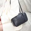 Bolso de hombro cruzado de cuero genuino explosivo de moda para mujer, capa superior de piel de vaca natural, bolso vintage para axila, bolso informal tipo bolos.