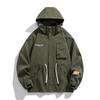 Chaqueta de trabajo con capucha de otoño para hombre, ropa de hombre 2023, nueva, talla grande, ropa para hombre gordo