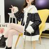 Otoño e Invierno 2024 Nuevo Estilo Versátil Estilo Coreano Suelto Grueso Imitación Visón Terciopelo Exterior Suéter Cárdigan Chaqueta para Mujer
