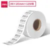 Papel Térmico de Larga Duración Deli Río Rin Triple Protección en Múltiples Especificaciones Zg300 para Impresión de Etiquetas de Entrega Express y Para Llevar