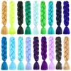 Peluca trenza sucia Hip Hop Color Africano Cabello trenzado alta temperatura peluca trenza sucia chica anime banda para el pelo degradado Cabello Seda
