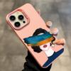 Adequado para iphone16promax Personalizado Feminino 15 Capa de Celular Apple 14 Menina Simples 12Pro Menina Coberta às Cegas