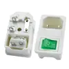 Ac-01 Producto Certificado Clase II CCC Socket Tres en Uno Tipo Tarjeta 2 Pines Todo Cobre Fusible Único con Luz Sin Cable a Tierra