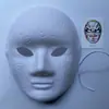 Maquillaje facial con hendidura doce zodiaco máscara blanca pintada a mano al por mayor con cuerda e imagen a color