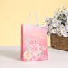 Nova bolsa de mão para o Dia das Mães moda estampa bolsa de mão Dia das Mães bolsa de papel Kraft atacado