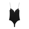Exportación Transfronteriza Ropa de Mujer 2025 Nuevo Estilo Europeo y Americano Top Tubo Sexy Mono de Terciopelo con Tirantes 9224242
