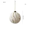 Nueva Bola de Plástico Blanca Dorada Bola de Navidad Colgante de Forma Especial Retro Lujo Accesible Bola Mate Copo de Nieve Regalo Colgante para Árbol de Navidad