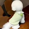 Novo Colete Floral de Primavera e Outono para Cães e Gatos, Fino, Amigo da Pele e com Guia Roupas Bichon
