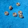Retenção de Cor Elevada Ouro 14K Preenchido Microcravejado Zircônia Coroa Cruz Espaçador Acessórios de Cristal Pulseira Colar Acessórios de Contas DIY