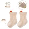 Calcetines de Algodón Finos Huecos Transpirables Color Liso Estéreo para Bebé Calcetines Sin Costuras para Recién Nacido Infantil Calcetines de Malla con Orejitas Pequeñas