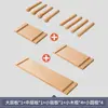 Estante de pared de madera maciza con tablero perforado para almacenamiento de herramientas de café, estante de exhibición de accesorios popular para rincón de café