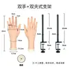 Modelo de Mano para Práctica de Uñas Artificiales, Modelo de Mano de Silicona con Dedos Flexibles, Modelo de Mano Falsa para Usar en Práctica de Uñas