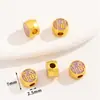 Estilo Chino Antiguo Oro Goteo Aceite Aleación Mariposa Espaciadores Perlas a Través del Agujero Perlas Sueltas Pulsera Collar Pulsera Joyería DIY Accesorios