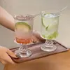 Vaso de Cóctel Ligeramente Ebrio, Vaso para Bebidas Frías, Vaso de Cóctel de Lujo Ligero, Vaso para Jugos, Vaso de Burbujas de Soda y Champagne, Popote