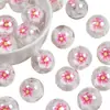 Nuevas Cuentas de Resina Galvánizada con Forma de Corazón de Caramelo Arcoíris Luna Fría de Ding Yi con Agujero Pasante para Accesorios de Pulsera DIY y Materiales para Cadena de Teléfono