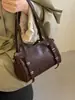 Bolsa de travesseiro com design de nicho novo transfronteiriça para mulheres, grande capacidade, versátil, de ombro único, para o trabalho, transversal, de axila