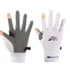 Guantes de ciclismo para mujer verano transpirables finos deportes al aire libre montañismo fitness conducción antideslizantes pantalla táctil de dedo completo protección solar medio dedo