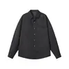 Camisa de Manga Larga Transpirable Cómoda de Imitación Lino Lyocell Tencel, Nuevo Modelo 26, Estilo Japonés, Talla Grande, Top para Hombre de Color Sólido