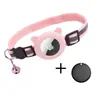 Collares para Gatos Transfronterizos Seleccionados Cuidadosamente con Cascabeles, Adecuados para Collares Reflectantes con Airtag, Cubiertas de Silicona con Orejas de Gato, Collares de Rastreo para Mascotas