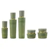 Embalagem de Produto para Cuidados com a Pele Frasco Spray 30g 50g Frasco para Creme Frasco de Vidro Verde 100ml 120ml Frasco para Loção Essência