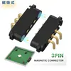 Sonda de teste Pogo pin contato de carregamento Bluetooth pino de mola banhado a ouro sonda pogopin conector magnético