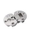 Bisagra plegable de solapa plana de 180 grados para puerta superior e inferior semicircular, armario ropero, oculta invisible, bisagra de encimera
