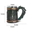 Suministro de Comercio Exterior Abastecimiento Transfronterizo Vikingo Creativo Oráculo Taza de Cerveza Taza Grande de Agua Taza de Acero Inoxidable