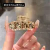 Pinza Pequeña de Garra con Diamantes de Moda Lujosa Ligera, Pinza Exquisita de Gama Alta para Flequillo, Nuevo Pasador para Media Coleta, Accesorio para el Cabello para Mujeres
