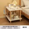Mesita de noche para dormitorio de apartamento de alquiler, Gabinete de noche simple, Armario de almacenamiento de mesita de noche, Mesa auxiliar de madera para el hogar en la sala de estar, Mesa cuadrada pequeña