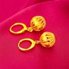 Aretes exquisitos de oro arena de Vietnam collar exquisito onda de agua collar de oro arena para mujer al por mayor traje exquisito para mujer