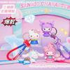 Hebilla creativa de cuerda para cámara de verano refrescante Sanrio, llavero de cámara luminoso de proyección, colgante para bolso, suministro