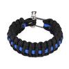 Pulseira de corda de guarda-chuva com fivela ajustável para sobrevivência de emergência ao ar livre, montanhismo, acampamento, pulseira de corda de guarda-chuva de sete núcleos, vendas diretas da fábrica