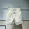 Pantalones cortos de verano delgados de seda de hielo para hombre, pantalones de playa para adolescentes, secado rápido, transpirables, ropa exterior suelta, pantalones deportivos casuales para hombre