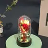 Rosa flor artificial flor de jabón Día de San Valentín luz nocturna regalo creativo adorno ramo pequeño pantalla de lámpara regalo para amante
