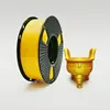 Consumibles de Impresión 3D Fangtu Pla Seda Dorada Diámetro de Alambre 1.75mm Adecuado para Materiales de Filamento Multicolor Impresión Fdm