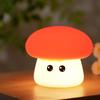 Luz de Noturna Cogumelo de Silicone Colorido LED Inteligente de Cabeceira Proteção para os Olhos Luminária de Mesa Toque Luz Presente Criativo Presente de Aniversário