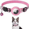 Nuevo Estuche Rastreador Apple Airtag Collar de Posicionamiento Anti-Pérdida para Mascotas Gato Collar Reflectante con Cascabel