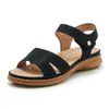618-3 Novas Sandálias Femininas Estilo Europeu e Americano 2026 Cross-Border Casuais Leves Tamanho Grande Retro Plataforma Confortáveis Sandálias com Strass