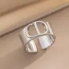 Anillo Exquisito Super Brillante de Circonita para Niñas, Lujo Accesible y Anillo de Apertura Ajustable de Gama Alta, Baño de Oro Real Simple