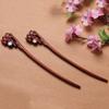 Nova Presilha de Cabelo de Jacarandá com um Design Único de Coelho, Acessório de Cabelo Personalizado, Presilha de Cabelo Artesanal de Madeira Maciça, Acessório de Estilo Artístico