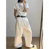 Tamanho Grande Divertido Estampado em Desenho Animado Solto Manga Curta Feminino Verão Design Versátil Gola Redonda Top Ombro Algodão Camiseta
