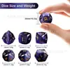 Jogo de Tabuleiro Dungeons and Dragons Conjunto de 7 Peças Olho de Gato Roxo Padrão RPG Dnd Diamante Multifacetado