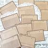Diário de lixo transfronteiriço, material de couro de vaca retrô, adesivo de viagem com conta manual TN, grade de armazém, papel de nota autoadesivo