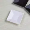Jabonera de hotel jabonera de vidrio esmerilado accesorios colgantes para baño de hotel plato estilo europeo plato de mesa de gota